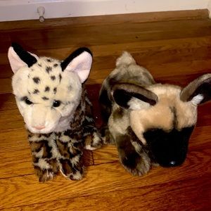 webkinz signature ocelot and african wild dog